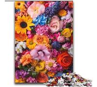 Puzzles pour Adultes 2000 pièces Fleurs artistiques pour 14 Ans et Plus Jeu de défi Unique Jeux de Famille Cadeaux d'anniversaire de Noël 70x100cm