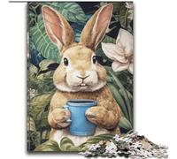 Puzzles pour Adultes 2000 pièces Fleurs et Lapins pour 14 Ans et Plus Jeux éducatifs pour Adultes et Adolescents Illustration Cadeau 70x100cm