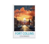 Puzzles pour Adultes 2000 pièces, Fort Collins, Colorado. Puzzle de 2000 pièces pour Adultes, Jeu de Puzzle Stimulant, 100 x 70 cm.
