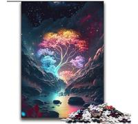Puzzles pour Adultes 2000 pièces Galaxy Art Tree Family Game Stress Relief Difficult Challenge Artists Collection, Beaux-Arts 70x100cm