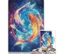 Puzzles pour Adultes 2000 pièces Galaxy Koi, Jouets de Jeu stimulants, décoration Murale, Cadeaux d'anniversaire et de Noël Uniques 70x100cm