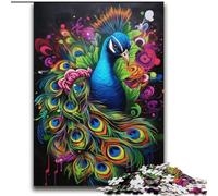 Puzzles pour Adultes 2000 pièces Graffiti Art Paon Jeu Stimulant Jouets Offrez des Cadeaux pour Toute la Famille à partir de 14 Ans 70x100cm