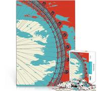 Puzzles pour Adultes 2000 pièces Grande Roue du London Eye Entraînez Votre Cerveau et Vos Mains Idées Cadeaux 70x100cm