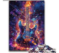 Puzzles pour Adultes 2000 pièces, Guitare néon Difficile, Anti-Stress, défi Difficile, décoration d'intérieur Unique et Cadeaux 70x100cm