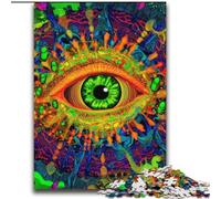 Puzzles pour Adultes 2000 pièces Œil psychédélique Jeu Familial Soulagement du Stress Défi Difficile Collection d'artistes, Beaux-Arts 70x100cm
