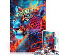 Puzzles pour Adultes 2000 pièces “Jaguar néon Mystique” Fait de Papier,Convient aux 14 Ans et Plus Décoration d'intérieur Liste de souhaits avec Le Père Noël。Taille:70x100cm/27.5x39.3pouce