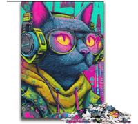 Puzzles pour Adultes 2000 pièces, Jeu éducatif, Difficile, Mignon, Chat, pour Anniversaire, Noël, à partir de 14 Ans, 70x100cm