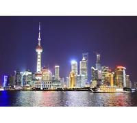 Puzzles pour Adultes 2000 pièces, Jeux de Puzzle en Famille, Cadeau à Monter soi-même, décoration Murale, Shanghai, Chine, 100 x 70 cm