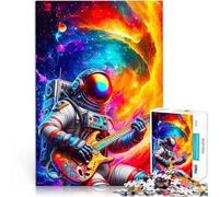 Puzzles pour Adultes 2000 pièces L'astronaute Joue de la Guitare Jeu de Casse-tête est idéal comme Cadeau pour Toute la Famille 70x100cm