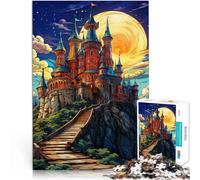 Puzzles pour Adultes 2000 pièces Le Conte de fées du château Fabriqué en Carton pour Les 14 Ans et Plus Jeu Stimulant Jeux Jouets Cadeaux。Taille：70x100cm/27.5x39.3pouce