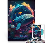 Puzzles pour Adultes 2000 pièces “Léviathan psychédélique” Fait de Papier,pour et à partir de 14 Ans et Plus Réduction du Stress intéressante Liste de souhaits avec Le Père Noël。Taille:70x100cm