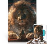 Puzzles pour Adultes 2000 pièces Lion de la Sagesse Fabriqué en Carton Convient aux 14 Ans et Plus Jeu intellectuel Jouet Offrir en Cadeau à Toute la Famille。Taille:70x100cm/27.5x39.3pouce
