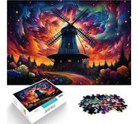 Puzzles pour Adultes 2000 pièces Moulin à Vent hollandais Jeu Stimulant Cadeaux 27,56 po x 39,37 po Soulagement du Stress Défi Difficile
