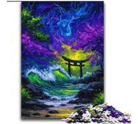 Puzzles pour Adultes 2000 pièces Mystérieux Torii Gate Jeu Familial Anti-Stress Défi Difficile Collection d'artistes, Beaux-Arts 70x100cm