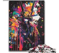 Puzzles pour Adultes 2000 pièces Ninja Samouraï Peinture à l'huile Difficile à compléter mais Amusant et Humoristique Anniversaire Unique et Cadeaux 70x100cm