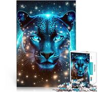 Puzzles pour Adultes 2000 pièces Panthère Mystique de la nébuleuse Casse-tête Décoration Murale, Cadeaux Uniques pour Anniversaire et Noël 70x100cm
