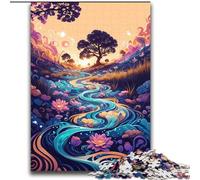 Puzzles pour Adultes 2000 pièces Paysage de Fleurs spirituelles Aidez Le Cerveau à exercer des Jouets addictifs pour cultiver la Patience Interaction Parent-Enfant 70x100cm