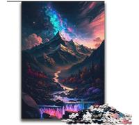 Puzzles pour Adultes 2000 pièces Paysage de Montagne pour et à partir de 14 Ans Jeu Pratique Jeu de Noël Cadeaux 70x100cm