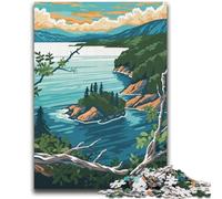 Puzzles pour Adultes, 2000 pièces, Paysage du lac Baïkal, Jouets addictifs pour stimuler la Patience, Jeu de défi Unique, 2000 pièces (70x100cm)