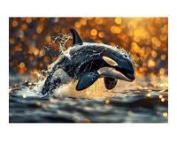 Puzzles pour Adultes 2000 pièces, Paysage lac, Animaux de Paysage Urbain défi Puzzles pour Adultes, adapté pour la décoration de la Maison et des Cadeaux.