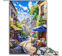 Puzzles pour Adultes 2000 pièces Paysage Urbain méditerranéen Aidez Le Cerveau à exercer des Jouets addictifs pour cultiver la Patience Interaction Parent-Enfant 70x100cm