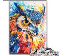 Puzzles pour Adultes 2000 pièces Peintures Hibou coloré pour 14 Ans et Plus Jouet éducatif intellectuel décompressant Superbe Cadeau 70x100cm