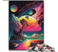 Puzzles pour Adultes 2000 pièces Planète colorée explosant Jeu Stimulant Jouets à Offrir en Cadeau pour Toute la Famille à partir de 14 Ans 70x100cm