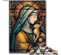 Puzzles pour Adultes 2000 pièces Portrait de Marie la Mère Jeu Stimulant Jouets à Offrir en Cadeau pour Toute la Famille à partir de 14 Ans 70x100cm