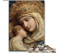 Puzzles pour Adultes 2000 pièces Portrait de Marie la Mère Jouets éducatifs d'apprentissage Jeux familiaux Améliorer l'amour Entre Les Couples 70x100cm