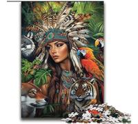 Puzzles pour Adultes 2000 pièces Princesse Indienne Jeu Stimulant Jouets à Offrir en Cadeau pour Toute la Famille à partir de 14 Ans 70x100cm
