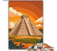 Puzzles pour Adultes 2000 pièces Pyramide de Chichen Itza, pour Les 14 Ans et Plus Chaque pièce est Unique - Jeu Amusant et Stimulant pour Toute la Famille Bon Cadeau 70x100cm