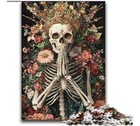 Puzzles pour Adultes 2000 pièces Roi Squelette Jeu Stimulant et Familial avec pièces entièrement emboîtables de Formes aléatoires 70x100cm