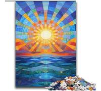Puzzles pour Adultes 2000 pièces Soleil Levant sur l'océan Jeu Familial Anti-Stress Défi Difficile Collection d'artistes, Beaux-Arts 70x100cm
