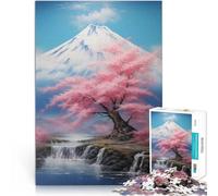 Puzzles pour Adultes 2000 pièces “sous Le Mont Fuji” Fait de Papier，Convient aux 14 Ans et Plus Difficile à réaliser mais Amusant et Humoristique Cadeaux du Père Noël Secret。Taille：70x100cm