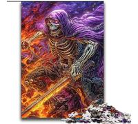 Puzzles pour Adultes 2000 pièces Squelette Guerrier Jeux éducatifs Jeu éducatif pour Anniversaire, Noël pour et 14 Ans 70x100cm