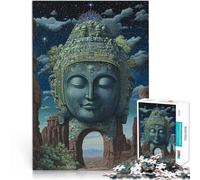 Puzzles pour Adultes 2000 pièces Statue de Bouddha Fantastique Fabriqué en Carton pour et à partir de 14 Ans et Plus Vacances à la Maison : Tuer Le Temps Cadeaux de Jeux stimulants。Taille：70x100cm
