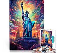 Puzzles pour Adultes 2000 pièces Statue de la Liberté Décoration d'intérieur Puzzles 27,56 po x 39,37 po Superbes Cadeaux pour Noël