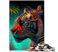 Puzzles pour Adultes 2000 pièces Tiger Impossible Puzzle Family Game Stress Reliever Difficult Challenge Puzzle 27,56 po x 39,37 po pour Adolescent 14+