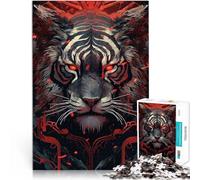 Puzzles pour Adultes 2000 pièces Tigre Fantastique Fabriqué en Carton Convient aux Personnes âgées de 14 Ans et Plus Loisirs en Famille C'est Un pour Toute la Famille。Taille：70x100cm