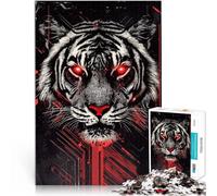 Puzzles pour Adultes 2000 pièces Tigre Fantastique Jeux éducatifs Décoration d'intérieur Convient aux Couples 70x100cm