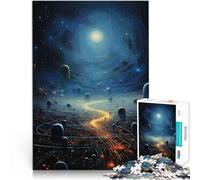 Puzzles pour Adultes 2000 pièces “ Œuvre d'art Cosmos” Fait de Papier,Convient aux Personnes âgées de 14 Ans et Plus pour s'amuser en Famille Améliorer l'amour Entre Les Couples。Taille:70x100cm