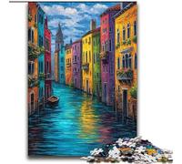 Puzzles pour Adultes 2000 pièces Venise, Italie, Jeu Stimulant et Jeu Familial, Cadeau d'anniversaire, Cadeaux, décoration Murale 70x100cm