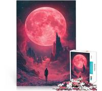 Puzzles pour Adultes 2000 pièces Voyage sous la Lune Rouge Jouets Jeux éducatifs Soulagement du Stress Super Cadeau 70x100cm