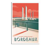 Puzzles pour Adultes 2000, Pont de Bordeaux, France. Puzzle en Papier adapté aux Adultes, aux Enfants et aux familles. Jeu Anti-Stress. 100 x 70 cm.