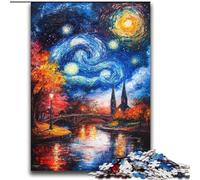 Puzzles pour Adultes 2000 ponts sous Le Ciel Nocturne, Aidez Le Cerveau à exercer des Jouets addictifs pour cultiver la Patience Collection d'artistes, Beaux-Arts 70x100cm