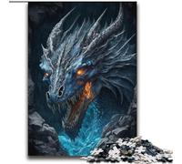 Puzzles pour Adultes 2000 Puzzles Art Dragon de Glace Aidez Le Cerveau à exercer des Jouets addictifs pour cultiver la Patience Décoration Parfaite 70x100cm