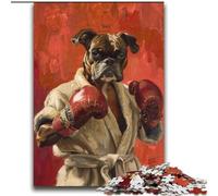 Puzzles pour Adultes 2000 Puzzles Bulldog Boxe Jeux éducatifs Décoration de la Maison pour Est idéal comme Cadeau pour Toute la Famille 70x100cm