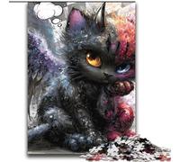 Puzzles pour Adultes 2000 Puzzles Diable Chaton Jeux éducatifs Décoration de la Maison pour Est idéal comme Cadeau pour Toute la Famille 70x100cm