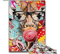 Puzzles pour Adultes 2000 Puzzles Girafe Graffiti Jeux éducatifs Décoration de la Maison Idéal comme Cadeau pour Toute la Famille 70x100cm