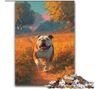 Puzzles pour Adultes 2000 Puzzles Happy English Bulldog pour 14 Ans et Plus Jeux éducatifs pour Adultes et Adolescents Illustration Cadeau 70x100cm